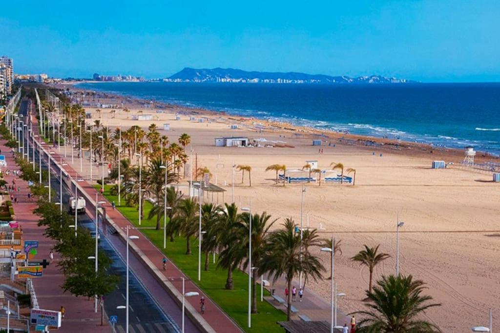 Estilosa Casa En Playa De Gandia Bagian luar foto
